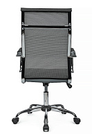 Кресло персонала RivaChair Art RCH 6017H PU Сетка / Экокожа серая