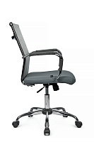 Кресло персонала RivaChair Art RCH 6017M PU Сетка / Экокожа серая