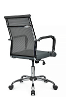 Кресло персонала RivaChair Art RCH 6017M PU Сетка / Экокожа серая