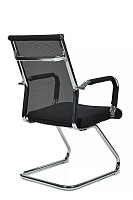Кресло посетителя RivaChair Art RCH 6017G Сетка / Ткань черная