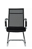Кресло посетителя RivaChair Art RCH 6017G Сетка / Ткань черная