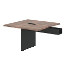 Стол приставной Velion Veneer VRFCT 1212 Американский орех / Яшма черная