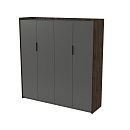 Шкаф высокий комбинированный Magnetic 15ШДС.1808 Брауни/Graphit