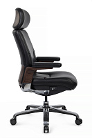 Кресло руководителя RivaChair Mark FK006-A Кожа черная