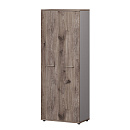 Шкаф для документов Vilas B-671 Дуб Веллингтон Табак / Кубанит серый