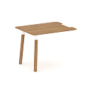 Брифинг приставка Fresco FR.BR-10 Дуб Светлый/Металл Белый