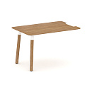 Брифинг приставка Fresco FR.BR-12 Дуб Светлый/Металл Белый