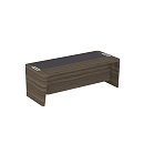 Стол руководителя Premium ПМ 146 ЭT Эбен темный