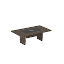 Стол для переговоров составной Premium ПМ 124 ЭT Эбен темный