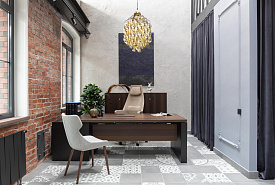 Кресло посетителя Antea L9 Ткань серая