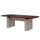 Стол для переговоров Aston AS-230 Дуб Дюваль / Серый кварц / Мокко