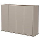 Шкаф средний Aston AS-44 Дуб Дюваль / Серый кварц / Мокко