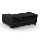 Стол руководителя Корнер (Corner) COR.SRT-18.2(R) Каштан Тоскана/Черный
