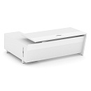Стол руководителя Корнер (Corner) COR.SRT-20.2(R) Белый бриллиант/Белый