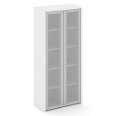 Шкаф высокий широкий Корнер (Corner) COR.ST-1.10R Белый Бриллиант/Белый/Сатин