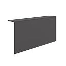 Фартук прямой с подсветкой Лаунж (Lounge) 1ФДС.004.1 Graphit