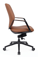 Кресло руководителя РВ Дизайн Давос-M STAR-CL-M Экокожа светло-коричневая