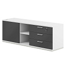 Тумба опорная Аллегро (Allegro) AG.295.WH.WH.AN.R Белый/Белый/Антрацит