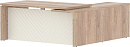 Стол руководителя левый TORR Люкс (Torr Lux) TLCT 1820(L) Дуб Каньон / Латте