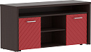 Тумба с фригобаром TORR Люкс (Torr Lux) TLTF-3D Венге Магия / Красный